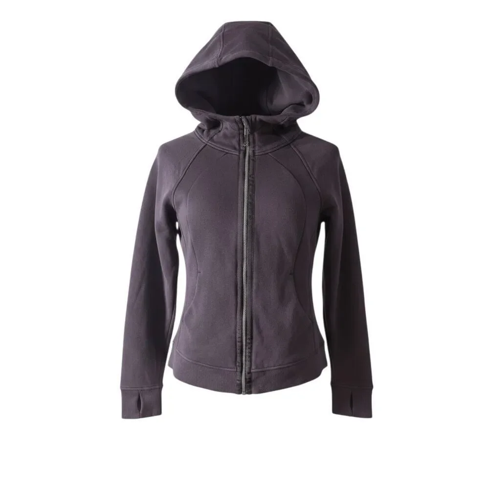 LULULEMON ATHLETICA Light As Warmth Scuba In Black Cherry Size 6